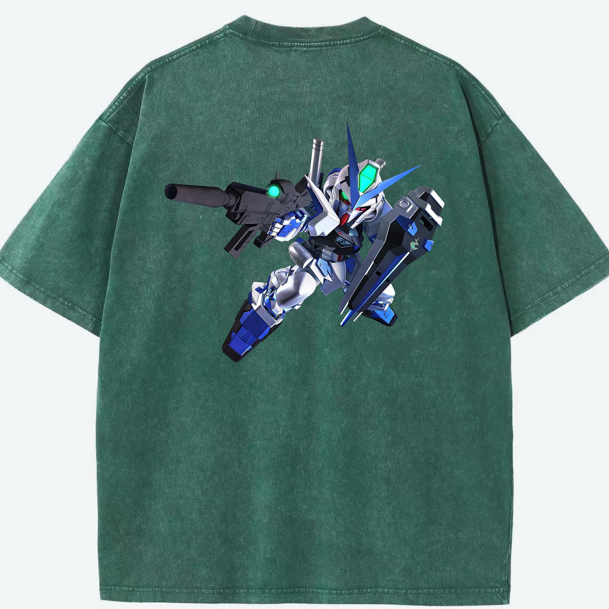 （画像用） 機動戦士ガンダム Mobile Suit Gundam 綿100% ヴィンテージ風 半袖Tシャツ（背面プリント）